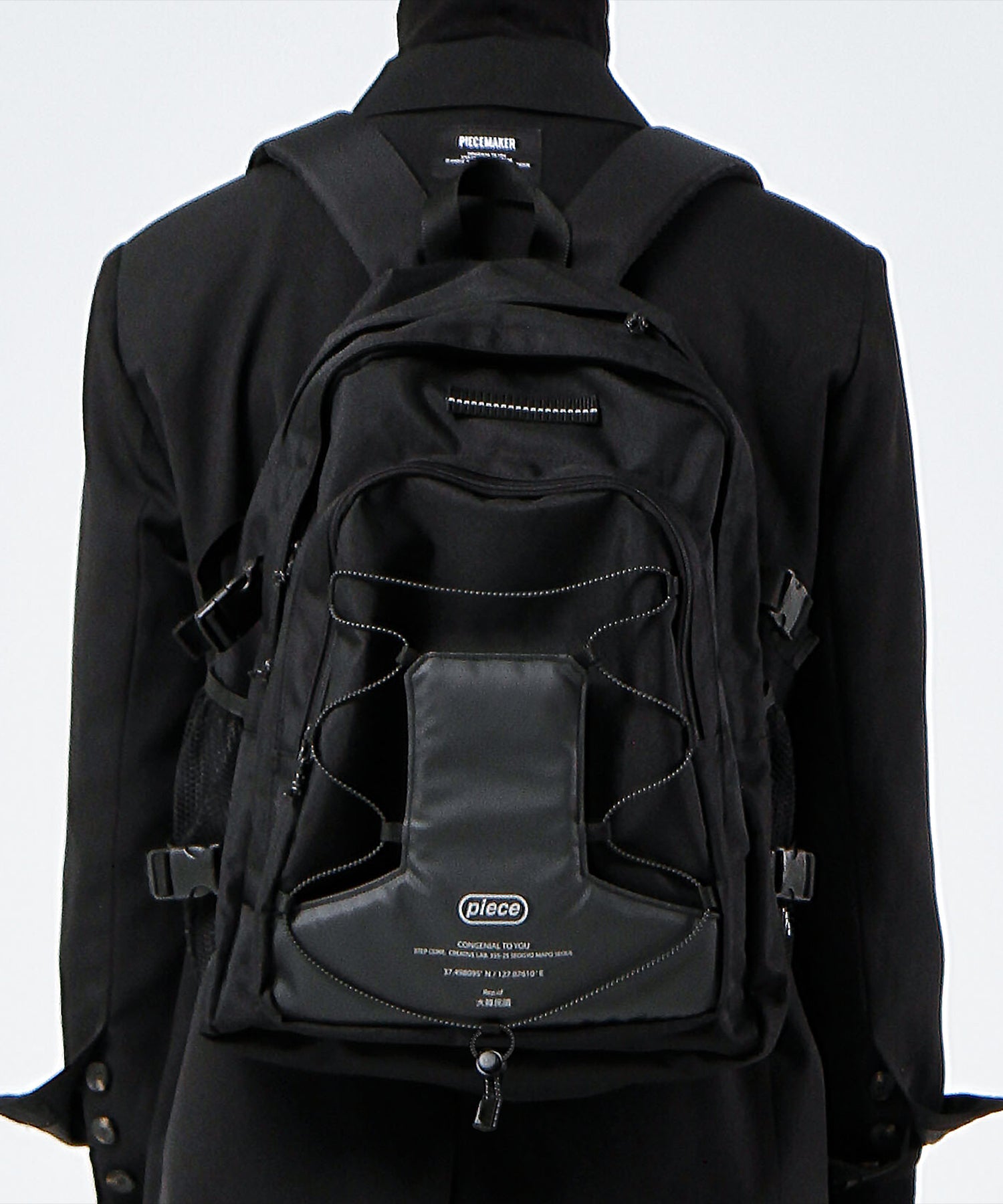 [PIECE MAKER] SCOTCH STRING SQ BACKPACK (BLACK) 新学期 デイリーバッグ - コクモト KOCUMOTO