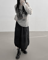 [韓国女性人気ファッション]ボートネックヴィンテージビーチシースルーリネンニット - コクモト KOCUMOTO