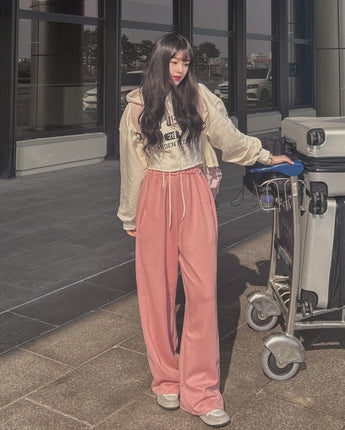 【韓国女性人気ファッション】トレーニングワイドパンツチューリニング - コクモト KOCUMOTO