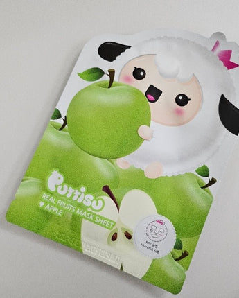 [Puttisu] Real Fruit Sheet Mask Pack - Apple (18ml x 5p) 韓国化粧品 - コクモト KOCUMOTO