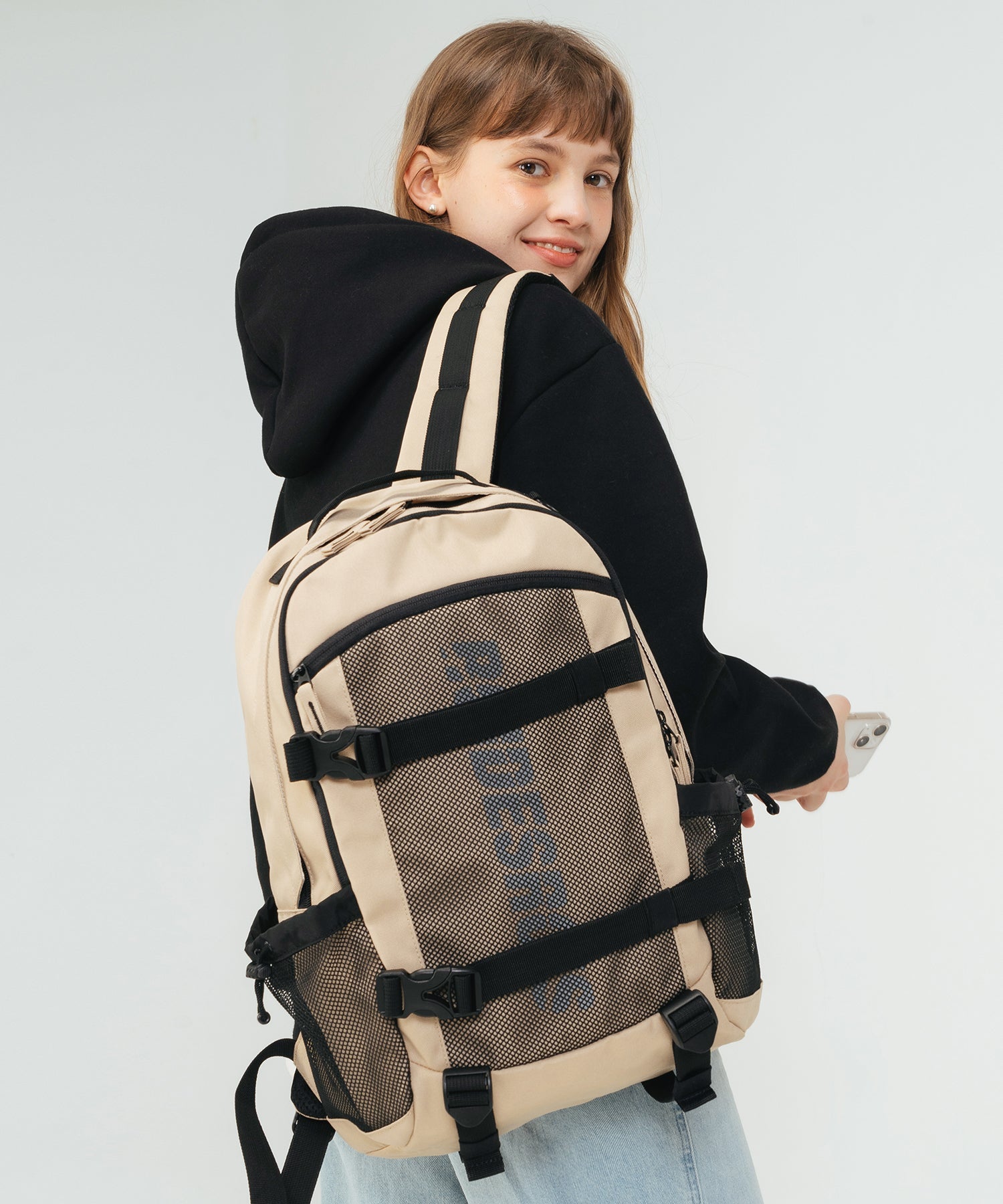 [ROIDESROIS] Cordura New Tech Backpack _ SAND 新学期 韓国人気 学生バッグ - コクモト KOCUMOTO