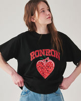 [RONRON] STRAWBERRY RIBBON BASIC FIT T SHIRT 3色 - コクモト KOCUMOTO