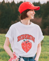 [RONRON] STRAWBERRY RIBBON BASIC FIT T SHIRT 3色 - コクモト KOCUMOTO