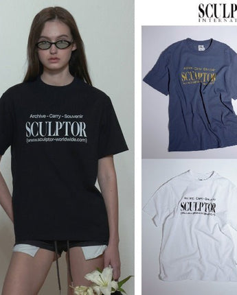 [SCULPTOR] 24S/S Classic Logo Tee 3色 男女共用 夏ファッション - コクモト KOCUMOTO