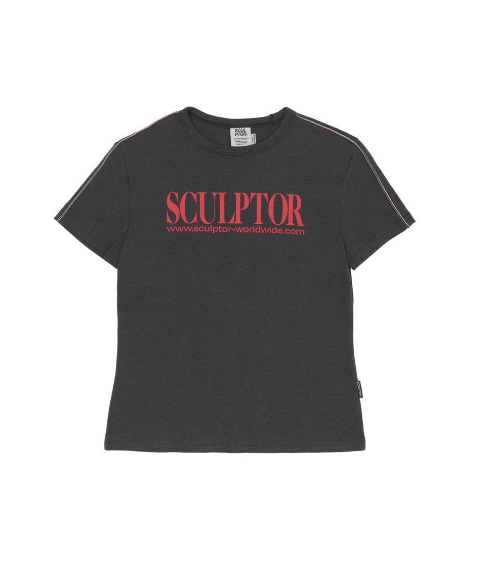 [SCULPTOR] Classic Logo Piping Crop Top 2色 女性服 夏ファッション - コクモト KOCUMOTO