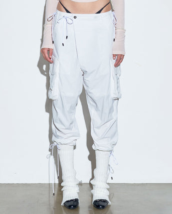 【SCULPTOR】 Cuffed Hem Cargo Trousers White - コクモト KOCUMOTO