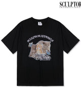 [SCULPTOR] Kitten Boxy Tee [BLACK] 女性服 夏ファッション - コクモト KOCUMOTO