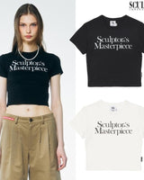 [SCULPTOR] Masterpiece Crop Tee 2色 女性服 夏ファッション - コクモト KOCUMOTO