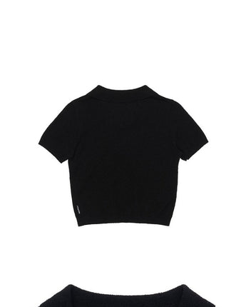 [SCULPTOR] No Peeking Knit Top 2色 女性服 夏ファッション - コクモト KOCUMOTO