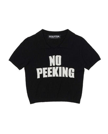 [SCULPTOR] No Peeking Knit Top 2色 女性服 夏ファッション - コクモト KOCUMOTO