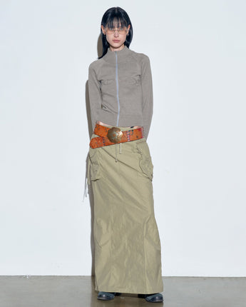 【SCULPTOR】 Parachute Cargo Maxi Skirt Desert - コクモト KOCUMOTO