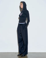 【SCULPTOR】 Peekaboo Lowrise Pin Tuck Pants Black - コクモト KOCUMOTO