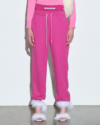 【SCULPTOR】 Trunk Layered Jogger Pants Fuchsia - コクモト KOCUMOTO