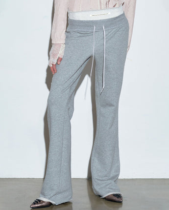 【SCULPTOR】 Trunk Layered Sweat Pants Melange Gray - コクモト KOCUMOTO