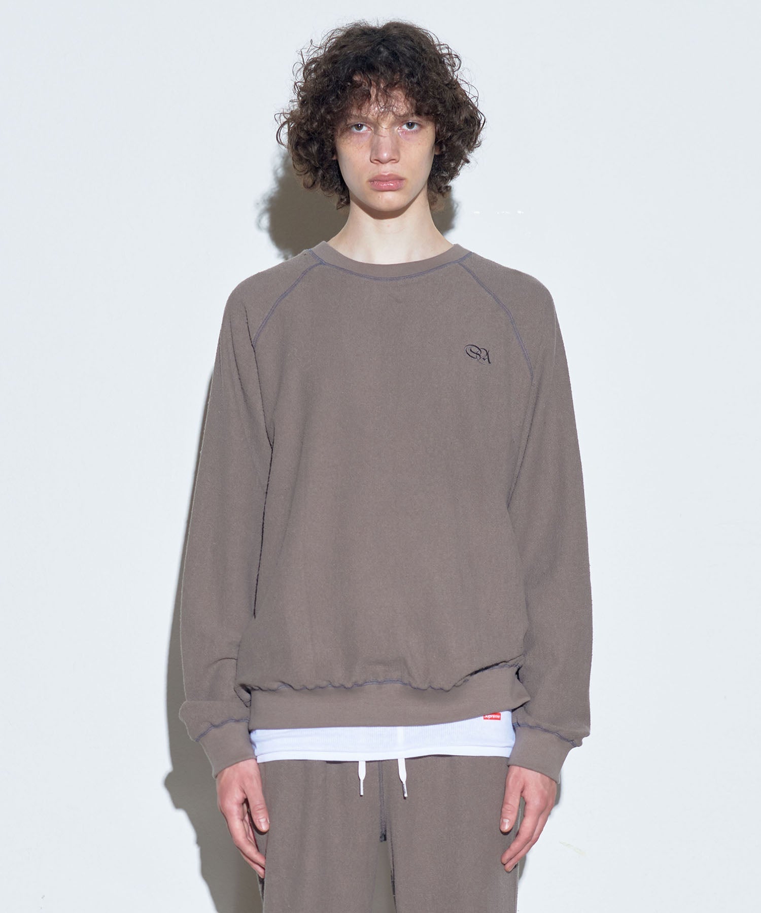 【SCULPTOR】2023 F/W Inside-Out Sweatshirt Mocha - コクモト KOCUMOTO