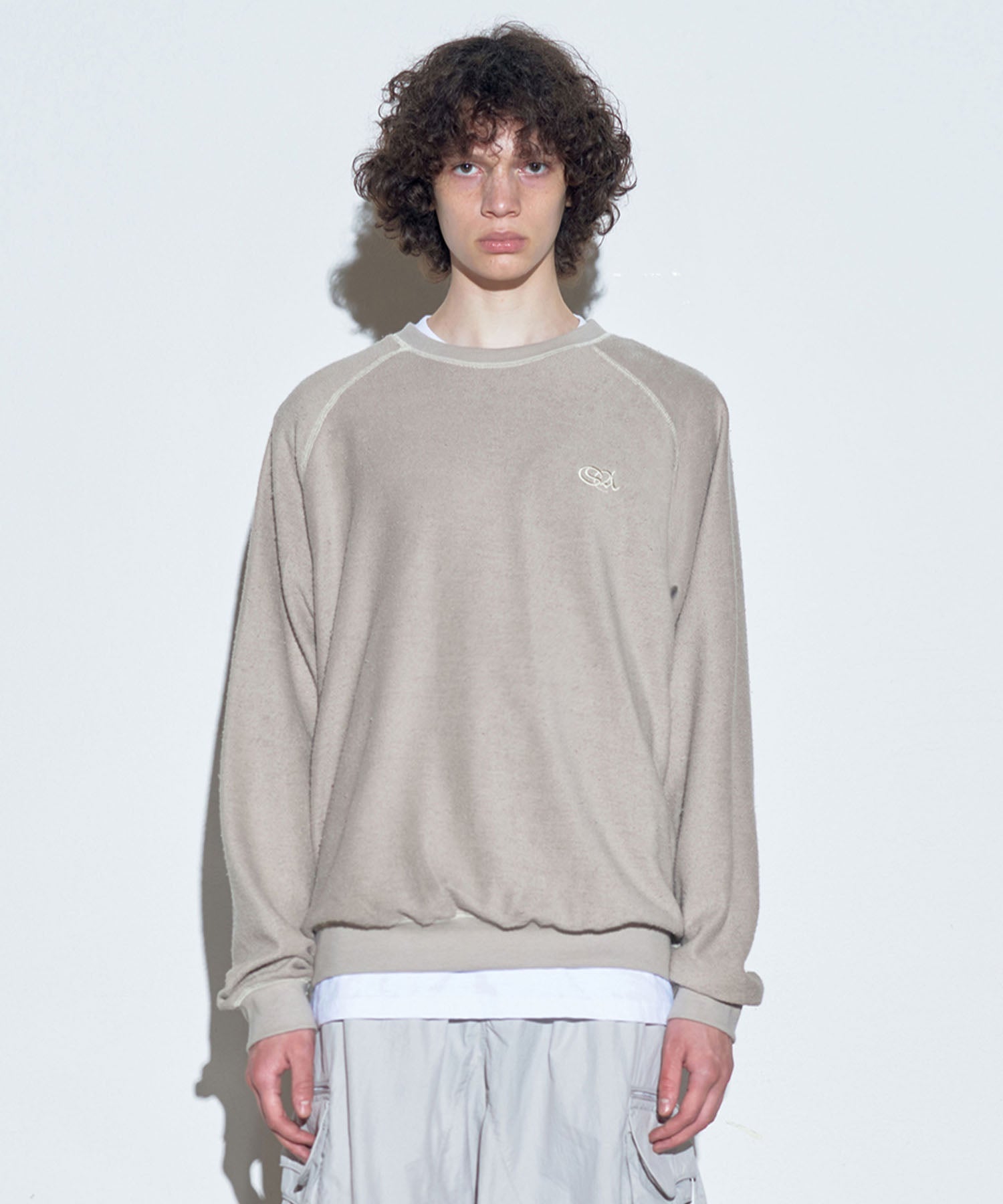 【SCULPTOR】2023 F/W Inside-Out Sweatshirt Sand Beige - コクモト KOCUMOTO