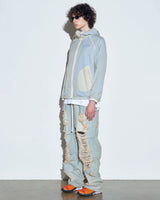 【SCULPTOR】2023 F/W Reversible Wind Jacket L.Beige/Blue - コクモト KOCUMOTO