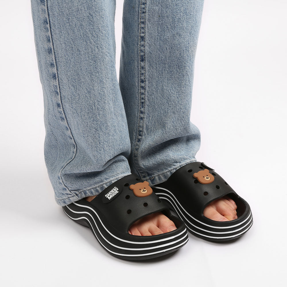 SLAMODE (SHOELAMODE)] Bear high heel slippers 2色 新商品 夏のファッション - コクモト KOCUMOTO
