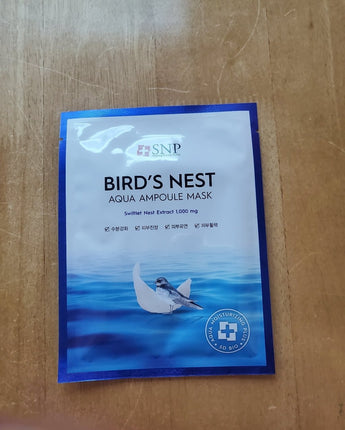 [SNP] BIRDs NEST AQUA Ampoule Mask pack (25ml x 10ea) 韓国化粧品 - コクモト KOCUMOTO