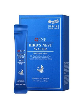 [SNP] BIRDs NEST WATER Sleeping Pack (4ml x 20ea) 韓国化粧品 - コクモト KOCUMOTO