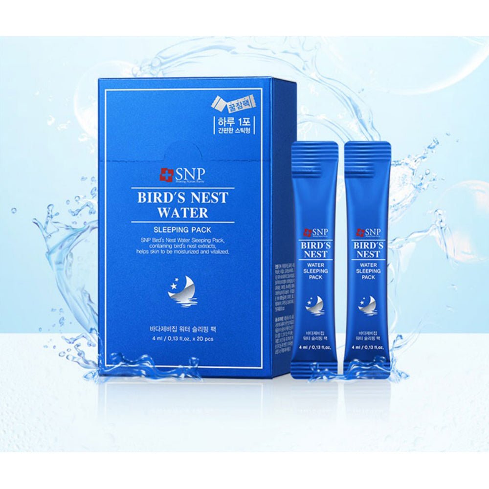 [SNP] BIRDs NEST WATER Sleeping Pack (4ml x 20ea) 韓国化粧品 - コクモト KOCUMOTO