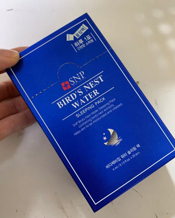 [SNP] BIRDs NEST WATER Sleeping Pack (4ml x 20ea) 韓国化粧品 - コクモト KOCUMOTO