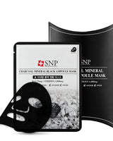 [SNP] CHARCOAL MINERAL BLACK AMPOULE MASK Pack (25ml x 10ea) 韓国化粧品 - コクモト KOCUMOTO