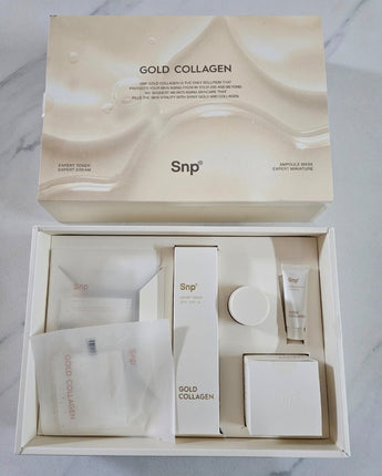 [SNP] GOLD COLLAGEN DAILY CARE SET / 韓国化粧品 - コクモト KOCUMOTO