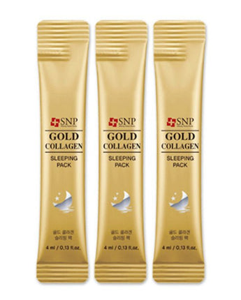 [SNP] Gold Collagen Sleeping Pack (4ml x 20ea) 韓国化粧品 - コクモト KOCUMOTO