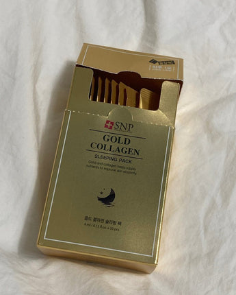 [SNP] Gold Collagen Sleeping Pack (4ml x 20ea) 韓国化粧品 - コクモト KOCUMOTO