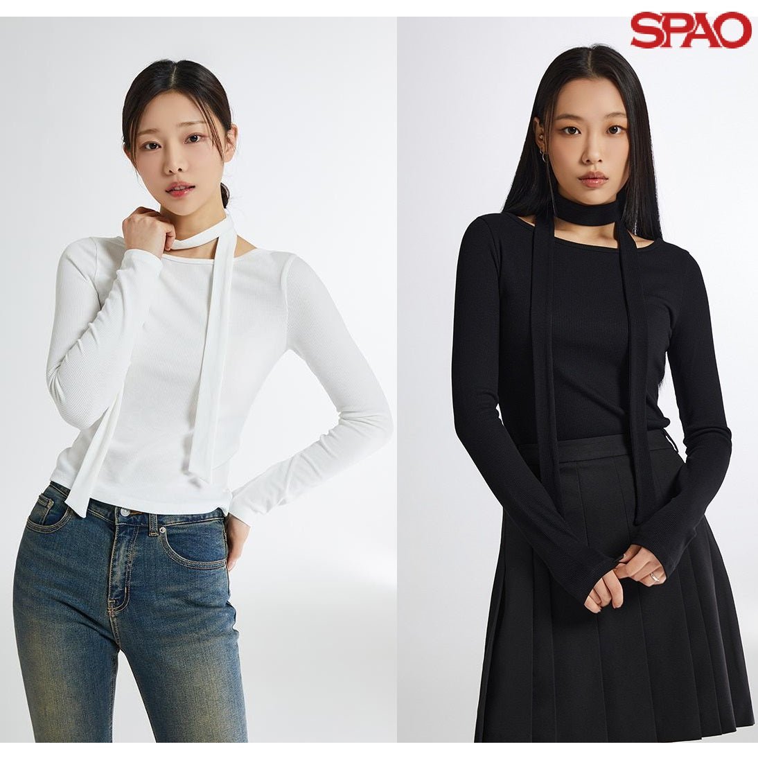 [SPAO] muffler t-shirt set 2色 (SPLWE23G97) 新商品 女性服 - コクモト KOCUMOTO