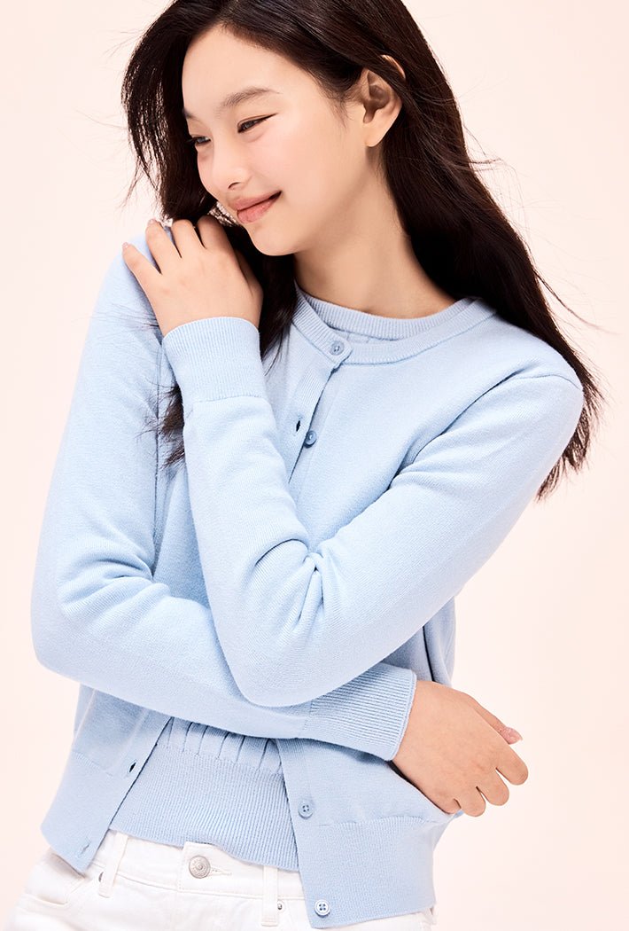 [SPAO] [Soft Yarn] Round neck cardigan 4色 新商品 デイリールック - コクモト KOCUMOTO