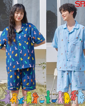 [SPAO][JOGUMAN] ジョグマソ大切な半袖パジャマ 2色 _ SPPPE25U16 夏のパジャマ カップルアイテム - コクモト KOCUMOTO