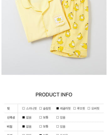 [SPAO](ポケモン）Pokemon Master Short Sleeve Pajamas 4色 新商品 半袖パジャマ ホームウェア。 - コクモト KOCUMOTO