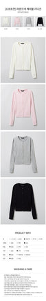 [SPAO][Soft Yarn] Round neck cable cardigan 4色 新商品 韓国人気 女性服 - コクモト KOCUMOTO