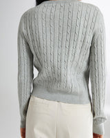 [SPAO][Soft Yarn] Round neck cable cardigan 4色 新商品 韓国人気 女性服 - コクモト KOCUMOTO