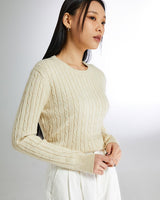 [SPAO][Soft Yarn] Round neck cable pullover 4色 新商品 韓国人気 女性服 - コクモト KOCUMOTO