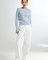 [SPAO][Soft Yarn] Round neck cable pullover 4色 新商品 韓国人気 女性服 - コクモト KOCUMOTO