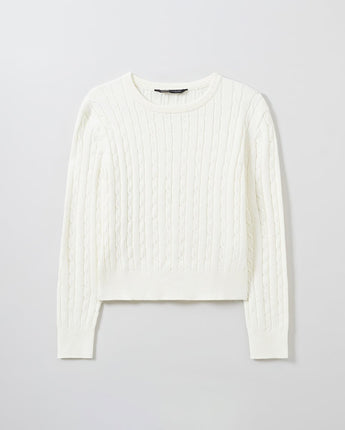 [SPAO][Soft Yarn] Round neck cable pullover 4色 新商品 韓国人気 女性服 - コクモト KOCUMOTO