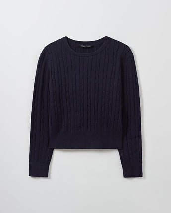 [SPAO][Soft Yarn] Round neck cable pullover 4色 新商品 韓国人気 女性服 - コクモト KOCUMOTO