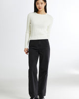 [SPAO][Soft Yarn] Round neck cable pullover 4色 新商品 韓国人気 女性服 - コクモト KOCUMOTO