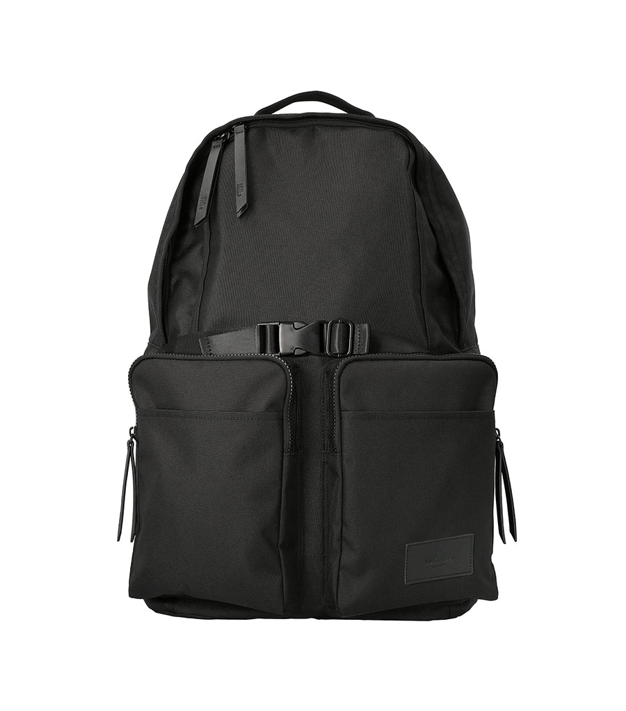 [SSRL] dual pocket backpack / black (SBP001-101) 新学期 デイリーバッグ - コクモト KOCUMOTO