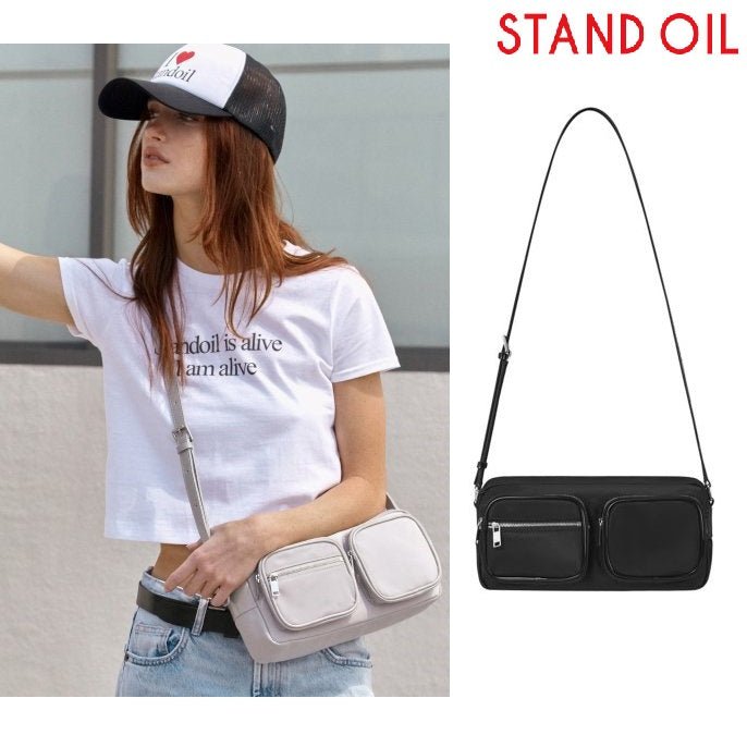 [STAND OIL] Twin Pocket Bag 2色 新商品 ショルダーバッグ - コクモト KOCUMOTO