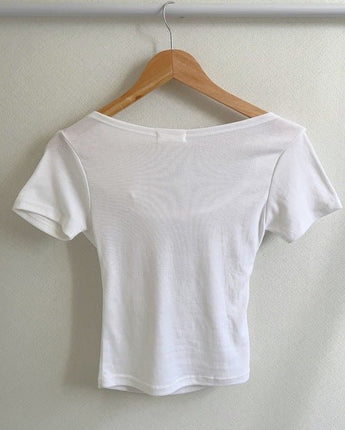 [韓国女性人気ファッション]シャーリング半袖Tシャツ[3色] - コクモト KOCUMOTO
