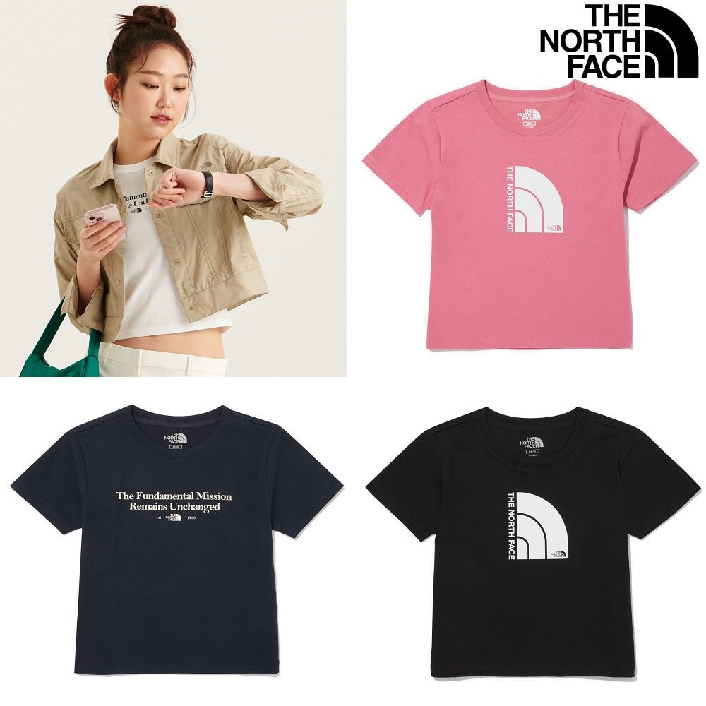 [THE NORTH FACE] WomenS SLIM CROP S/S R/TEE 4色 (NT7UQ30) 新商品 女性服 - コクモト KOCUMOTO