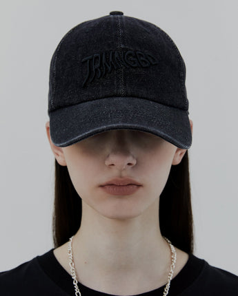 [TREEMINGBIRD] [韓国人気ベスト商品] TRMNGBD Ball Cap [ Black Denim ] - コクモト KOCUMOTO