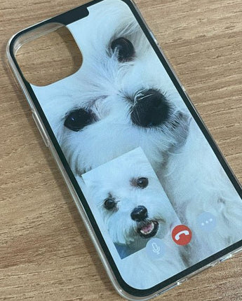 [WAIKEI] Jelly phone case maltese facetime 透明ゼリーフォンケース / iPhone前機種 - コクモト KOCUMOTO