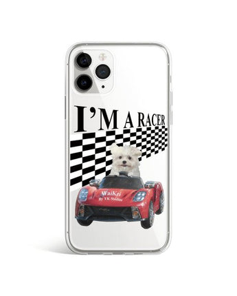 [WAIKEI] Jelly phone case maltese racer 透明ゼリーフォンケース / iPhone前機種 - コクモト KOCUMOTO