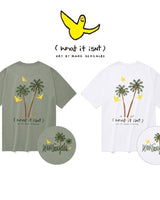 [WHAT IT ISNT] Retro Vacation Short Sleeve T-shirt 2色 デイリー 韓国人気 男女共用 - コクモト KOCUMOTO