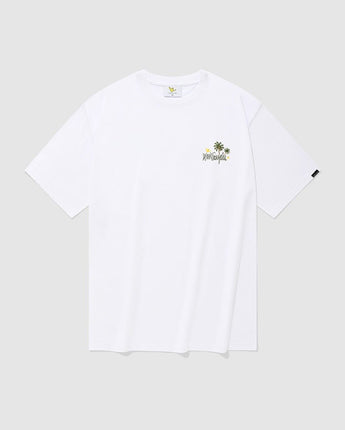 [WHAT IT ISNT] Retro Vacation Short Sleeve T-shirt 2色 デイリー 韓国人気 男女共用 - コクモト KOCUMOTO